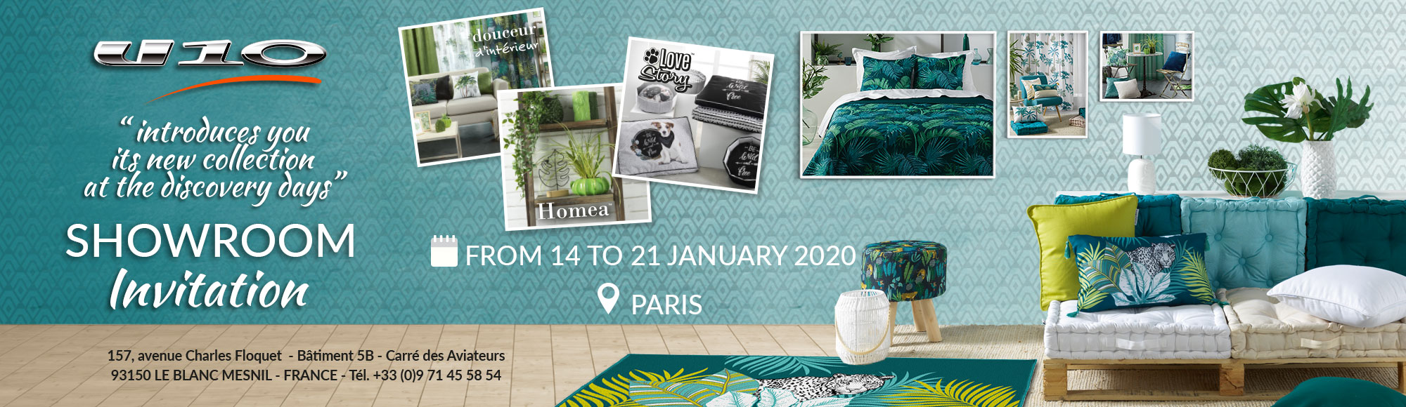 U10 - Discovery days - Showroom invitation - from 14 to 21 January 2020 - Paris