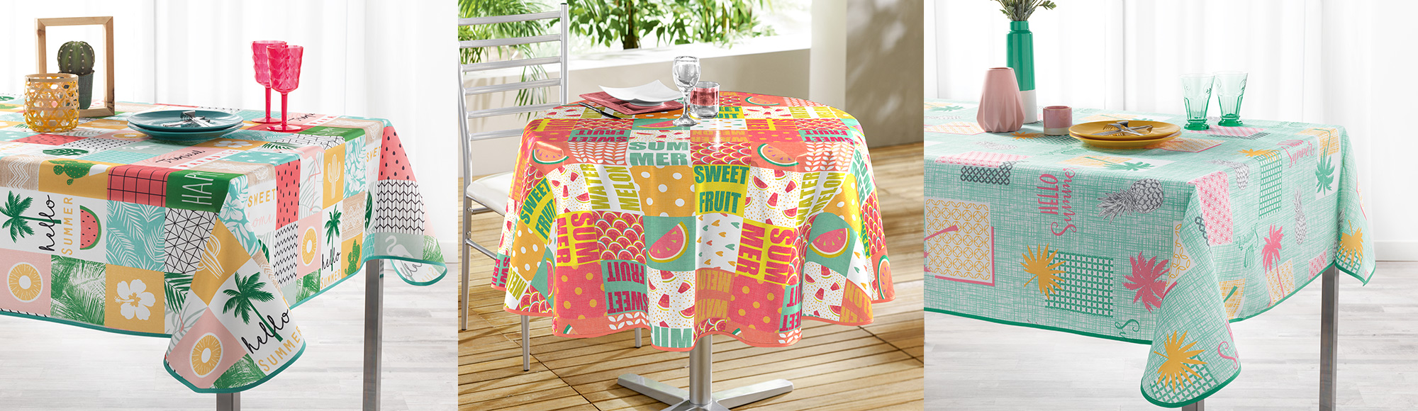 U10 - fournisseur en decoration - douceur d'interieur - linge de table nappes - printemps ete 2020