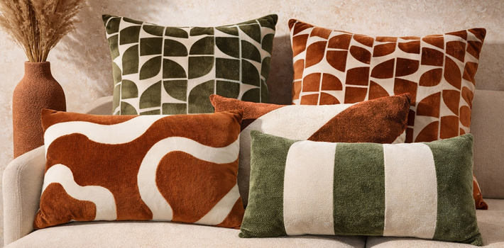 Coussins de la nouvelle collection douceur d'intérieur