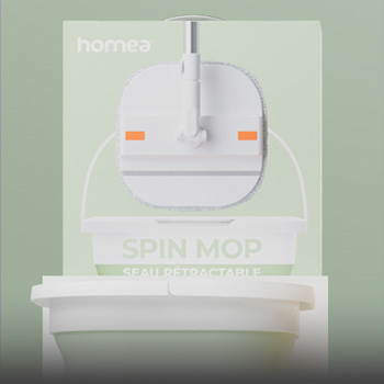 HOMEA - Balai spin mop