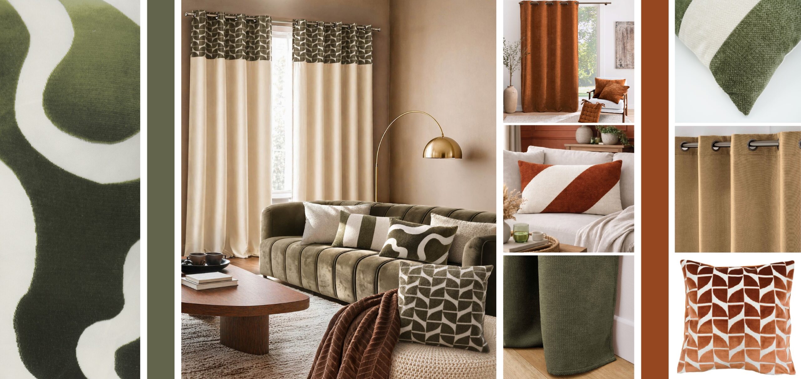 douceur d'intérieur ameublement rideaux coussins