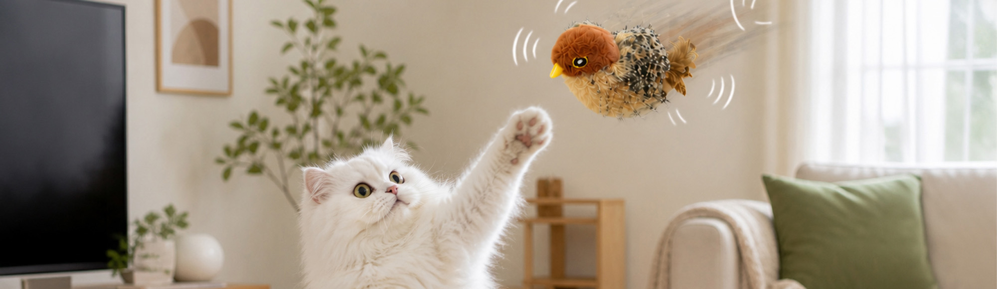 Love Story - Jouet pour chat : oiseau qui vole