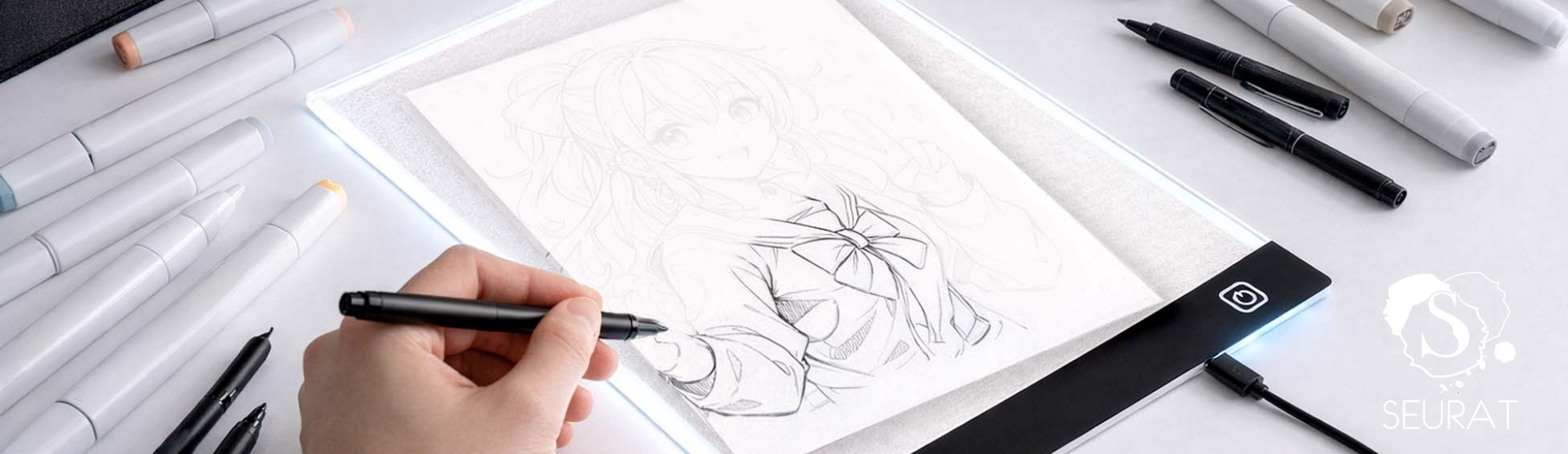 Seurat - Tablette lumineuse pour dessiner