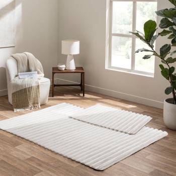 douceur d'intérieur - Boudoir tapis de salon blanc